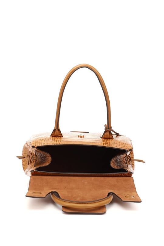Women's Tan Krako Genuine Leather Hand and Shoulder Bag