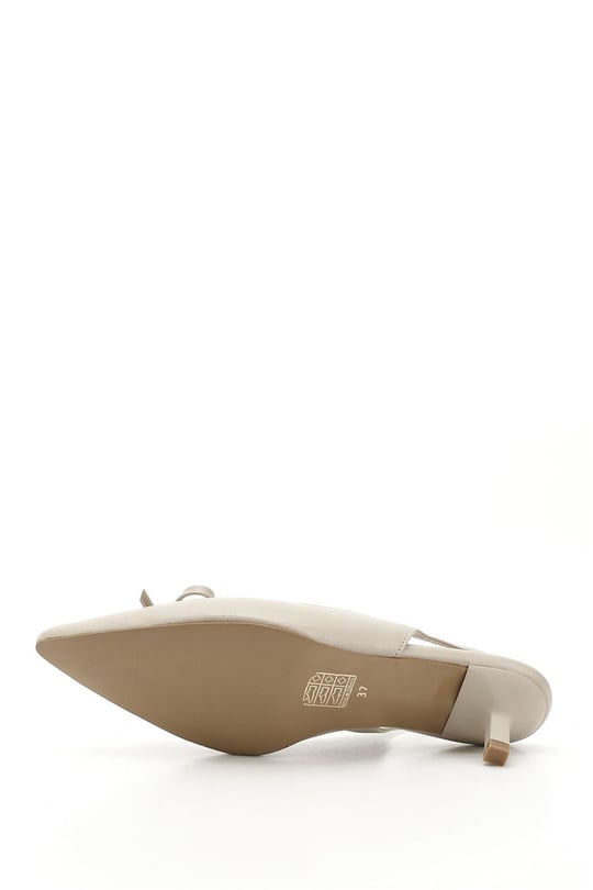 Women's Nude Low Heel Slingback Shoes