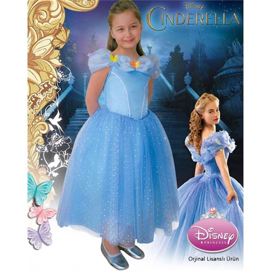 Cinderella Kostümü Sinema Lüx (Disney Lisanslı) - KostümPartim®