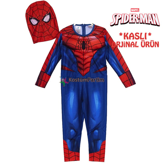 Kaslı Örümcek Adam Kostümü Kaslı Spiderman Kıyafeti - KostümPartim®