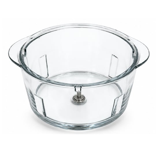 Universal Rondo Doğrayıcı Cam Hazne - İç Çap 17,5 cm, Kulplu, 4 Kanatlı