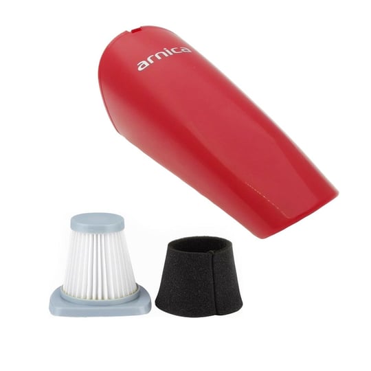 Arnica Merlin Pro Kırmızı Süpürge Toz Haznesi ve Hepa Filtre