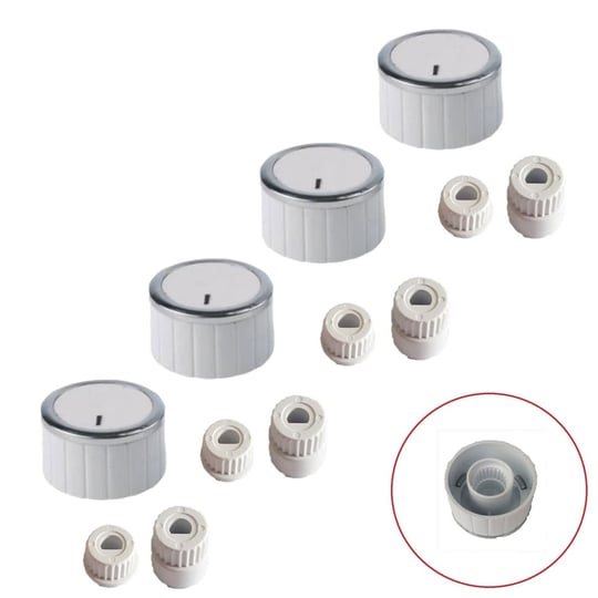 Hotpoint Ariston Düğme 4 lü Takımı Ankastre Set Üstü Ocak Düğmesi