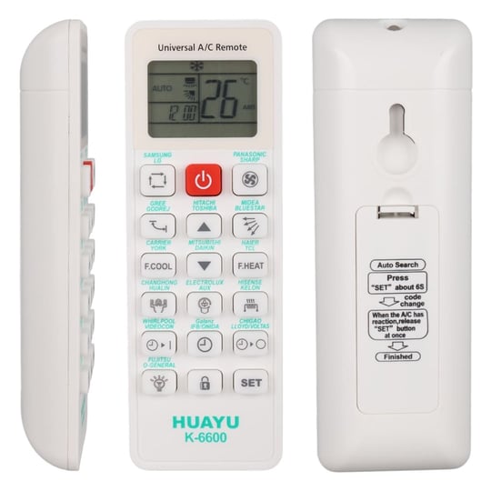 Universal Klima Kumandası K-6600 - Tuşları Markalı, Samsung LG Panasonic Daikin Mitsubishi Uyumlu