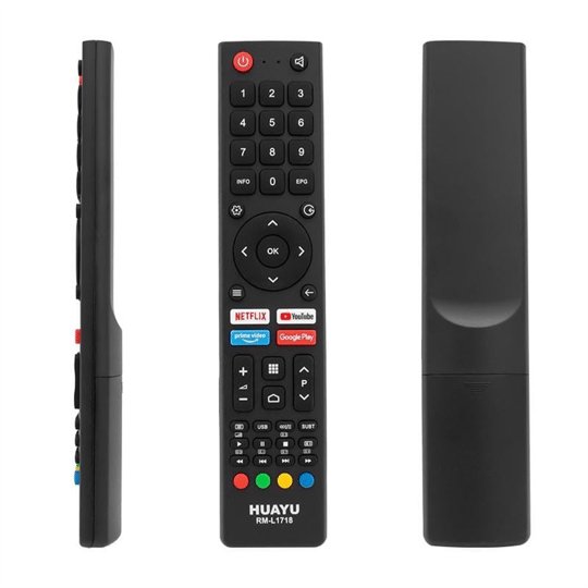 Changhong Uyumlu U50H7L RM-L1718 Netflix Youtube Prime Video Google Play Tuşlu Universal Lcd-Led Tv Kumandası