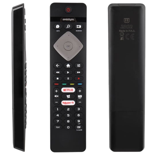 Philips Uyumlu 32PFS6805 Ambilight Netflix-Rakuten Tv Tuşlu Led Tv Kumandası