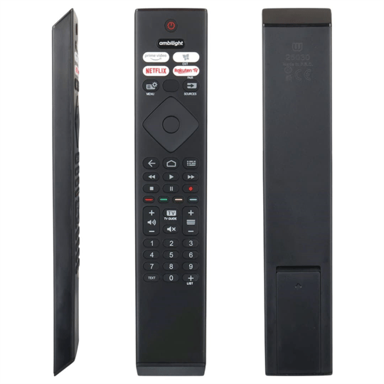 Philips Uyumlu 55OLED807/12 PH-V4 Netflix Rakuten TV Prime Video Tuşlu Lcd-Led Tv Kumandası