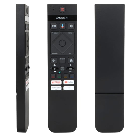 Philips Uyumlu Ambilight Google TV Netflix Prime Video Youtube Uygulama Menü Tuşlu Ses Komutlu Lcd-Led Tv Kumandası