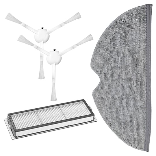 Xiaomi Uyumlu Mi Robot vakum 2 Pro + Robot Süpürge Hepa Filtre Mop Bezi Yan Fırça 2Ad