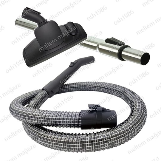 Samsung Uyumlu SC 4326 Elektrikli Süpürge Çelik Telli Hortumu Emici Yer Başlığı Teleskopik Boru