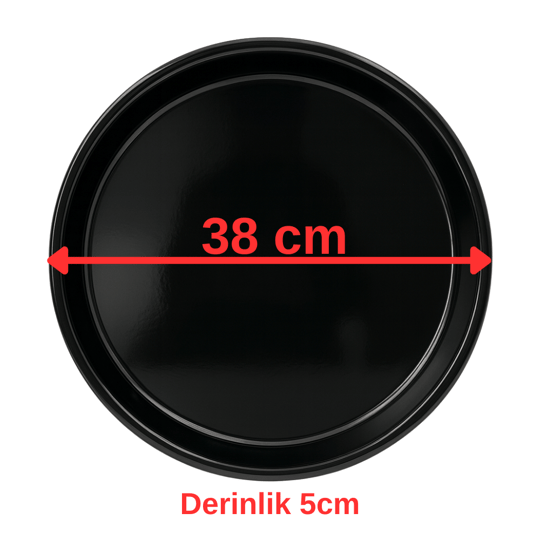 Yuvarlak Emaye Fırın Tepsisi – 38 cm – Derinlik 5 cm