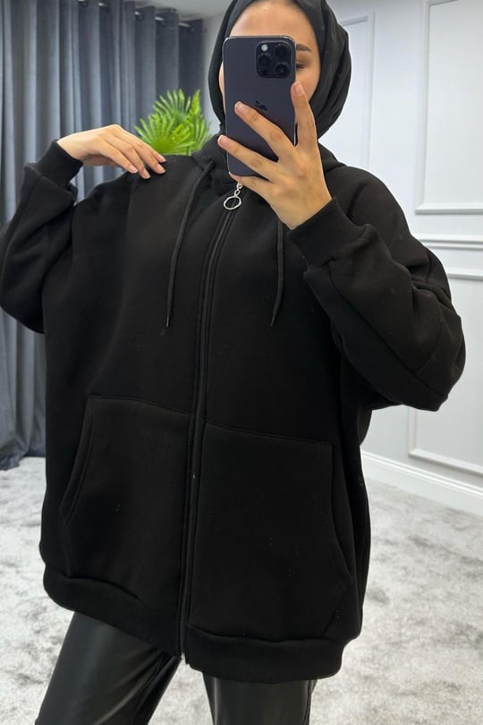 Sweat a zip oversize sale