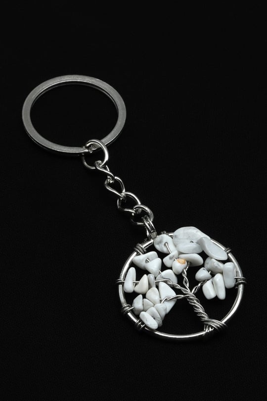 Havlit Doğal Taş Anahtarlık - ANH-0197