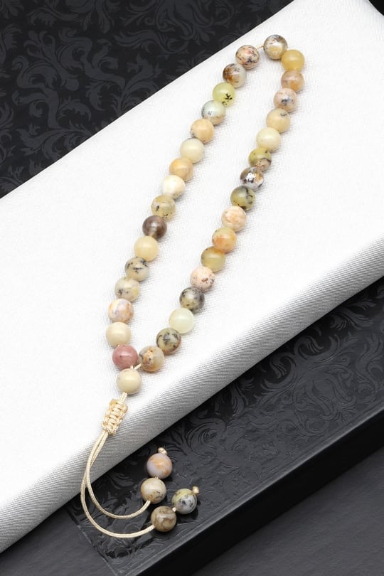 Merlinite Opal Doğal Taş Bileklik Tesbih 6 mm Küre Kesim TSB-0521