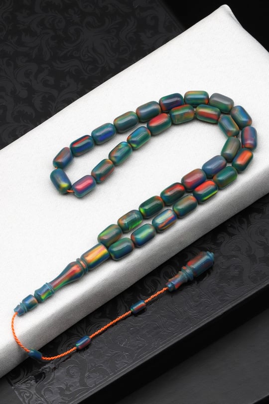Opal Tesbih 6 x 10 mm Kapsül Kesim - T-1632