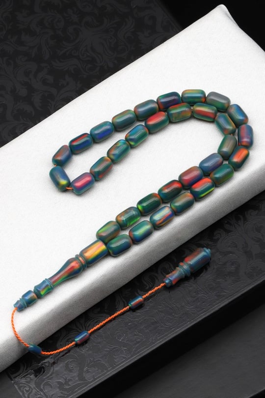 Opal Tesbih 6 x 10 mm Kapsül Kesim - T-1632