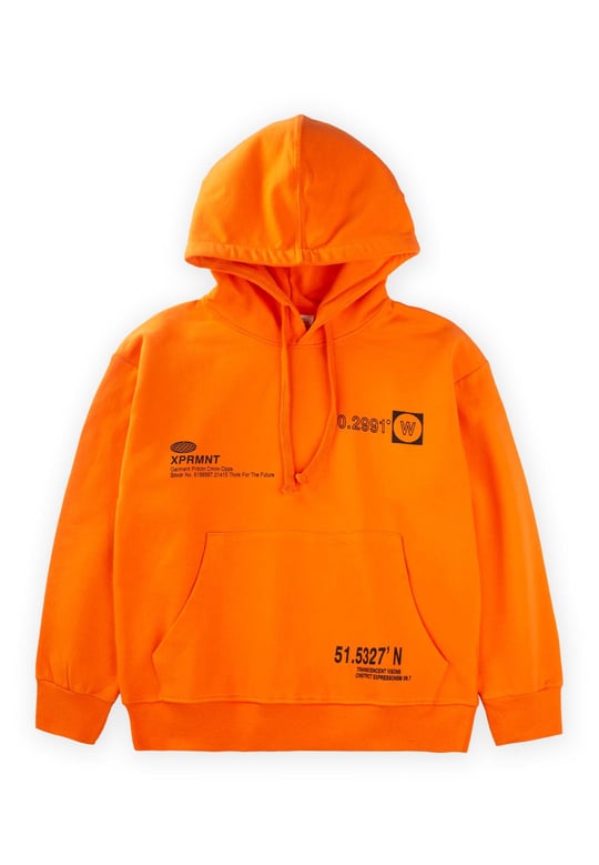 Kangaroo Pocket Hooded Sweatshirt Age 9 14 ORANGE