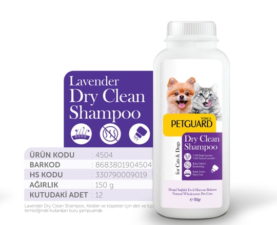 Petguard Lavanta Özlü Toz/Pudra Kedi/Köpek Şampuanı 150 g