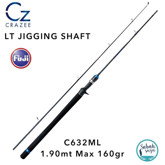Crazee LT Jigging Shaft S632ML Light Jigging Kamış 1.90mt Max 160gr