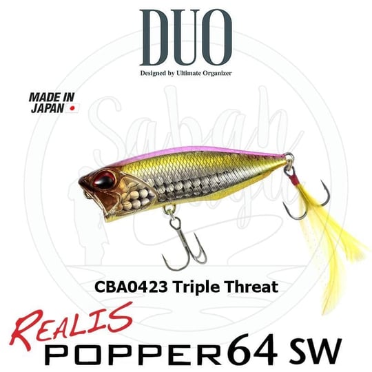 Leurre De Pêche DUO REALIS POPPER 64 #AA153 - 9g 64mm - Occasion