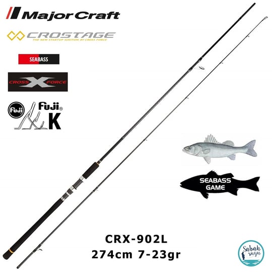 Major Craft Crostage CRX-902M Seabass 274cm 15-42gr (2P) Spin Kamış
