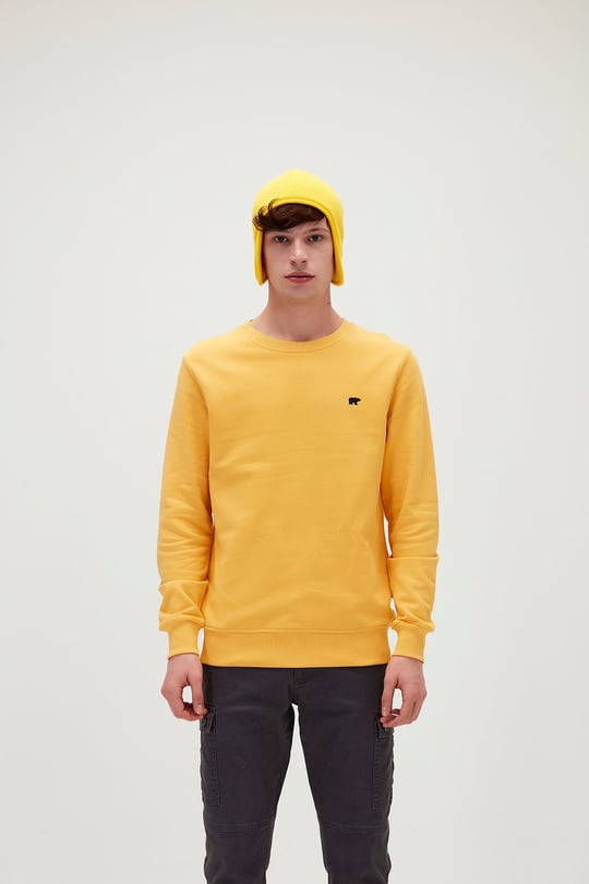 Presage Crewneck Mustard Men s Sweatshirt BAD BEAR