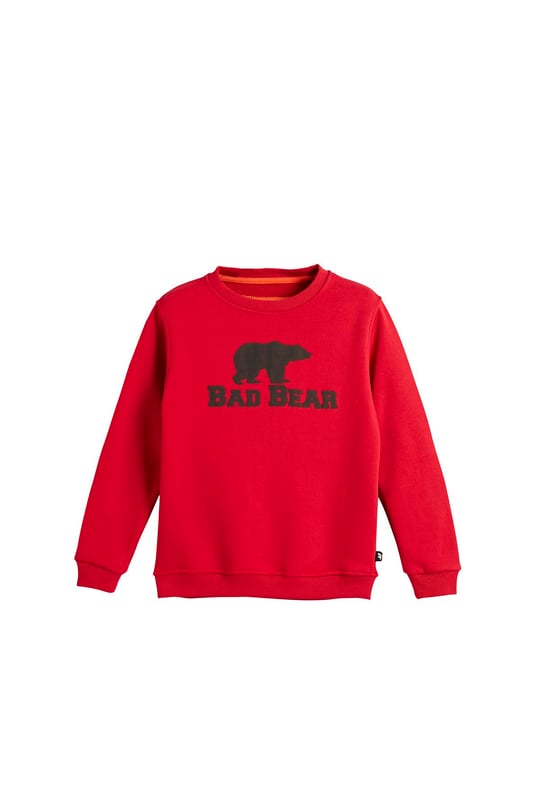 Logo JR Black Kids Crweneck Sweatshirt | BAD BEAR