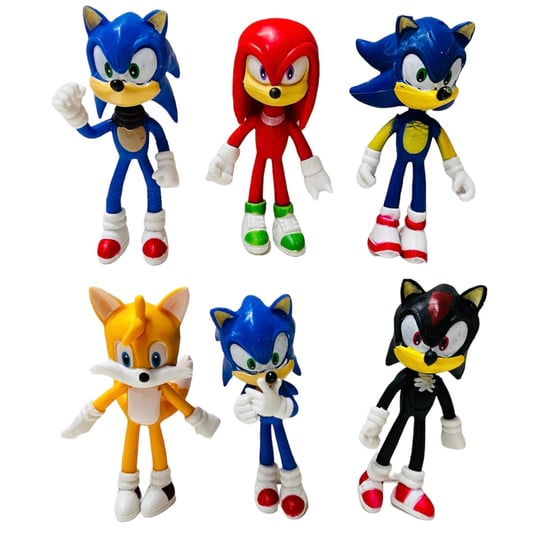 Süper Sonic Figür ve Arkadaşları 6'lı Oyuncak - Kaptan Oyuncak