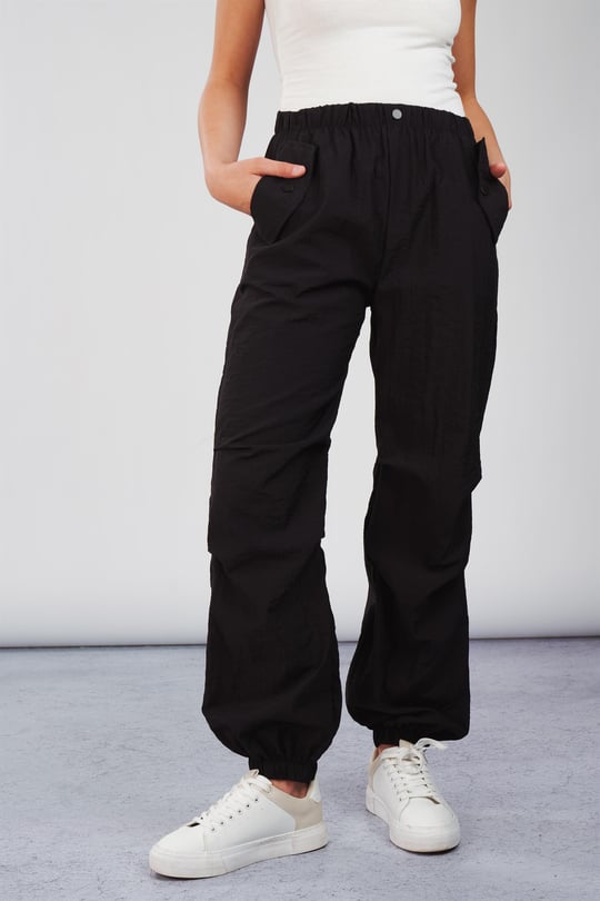Bel Lastik Paraşüt Kumaş Pantolon - Ambar Giyim