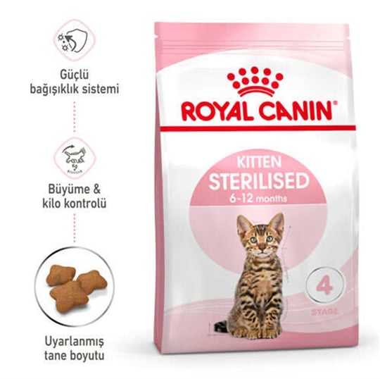Royal Canin Sterilised Kitten Kısırlaştırılmış Yavru Kedi Maması 2 Kg