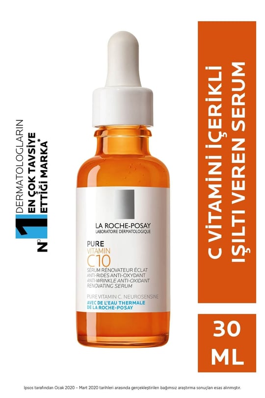 La Roche Posay Pure Vitamin C 10 Serum 30 ml DepoEczanem.com |  Dermokozmetik Cilt & Vücut Bakımı, Vitamin & Mineral – Takviye Edici Gıda  ve Reçetesiz Sağlık Ürünleri