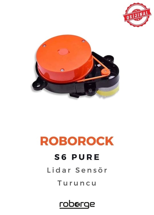 Roborock S6 Pure Robot Süpürge Uyumlu Lidar Sensör Turuncu