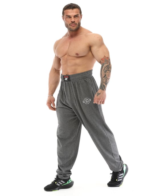 Men's Loose Fit Sweatpants with Pockets, Baggy Muscle