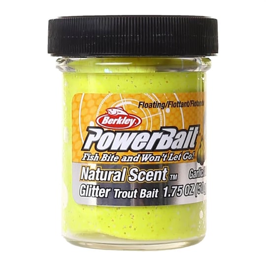 BERKLEY Powerbait Natural Glitter Trout Bait Garlic Sahte Yemi CAPTAIN  AMERICA