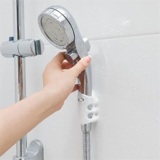BUFFER® Waterproof Bathroom Shower Head Hook Hanger Holder Durable Silicone  Suction Powerful Vacuum Attachment