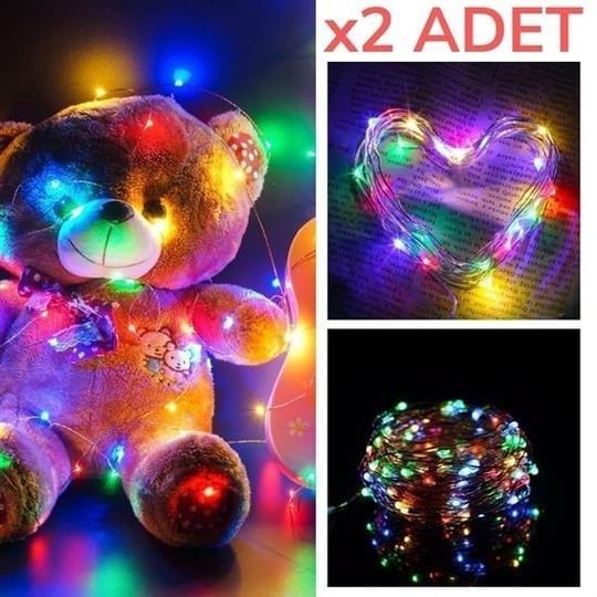 BUFFER® Colorful Fairy Light Battery Fringe Decorative LED Meters 10 Lighting Operated (RGB)