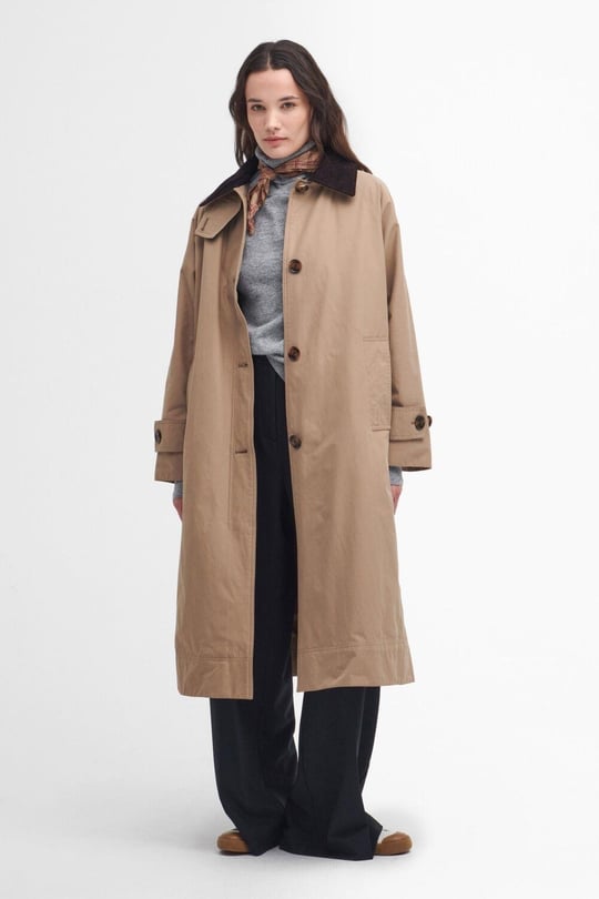 Barbour Noelle 3 in 1 Showerproof Ceket BE52 Honey Muted Cabernet