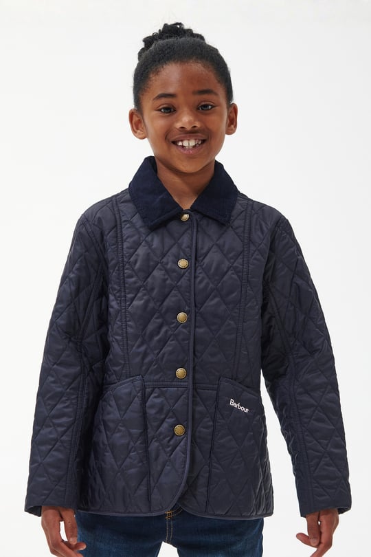 Barbour Summer Liddesdale Kız Çocuk Kapitone Ceket BK71 Black Gardenia