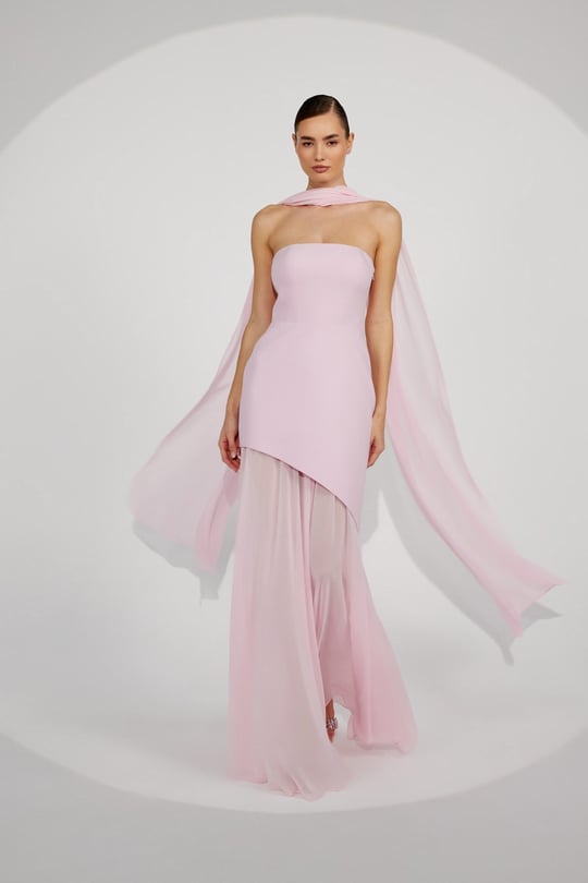 iconic pink dress On National Pink Day: Gwyneth Paltrow, Rihanna, Taylor Swift and More of  the Best Rose-Hued Red Carpet Moments