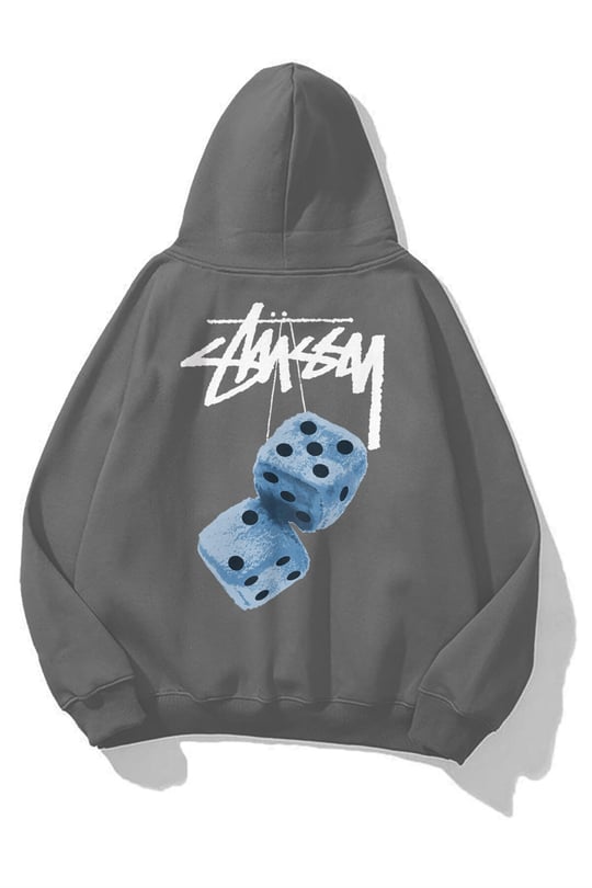 Unisex Stüssy Zar Sweatshirt Siyah - Trendiz