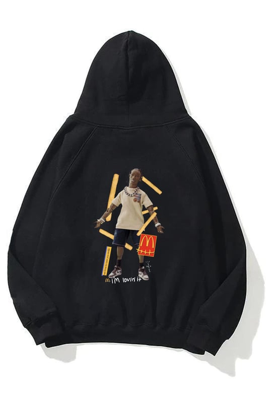 Trendiz Mc Crew Cactus Jack Unisex Siyah Sweatshirt Hoodie - Trendiz