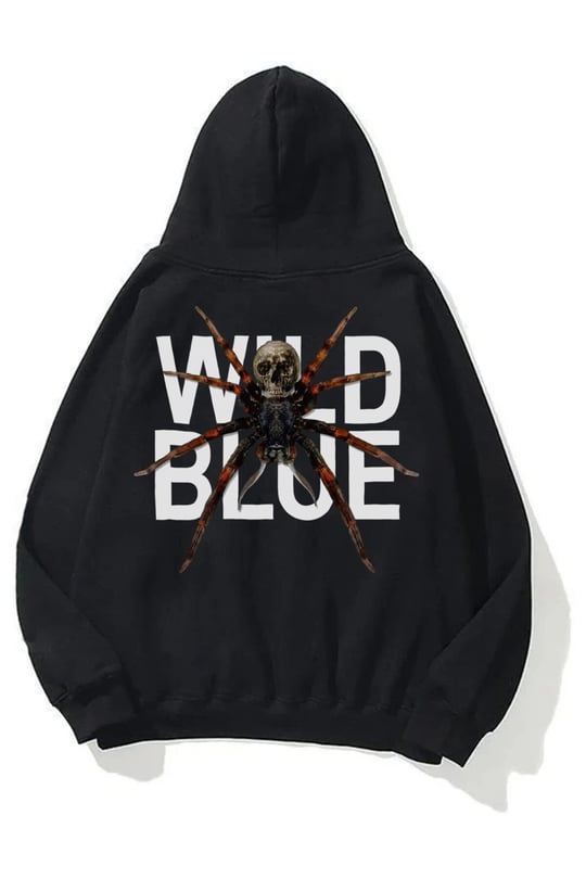 Trendiz Unisex Wild Blue Sweatshirt Hoodie Siyah Trendiz