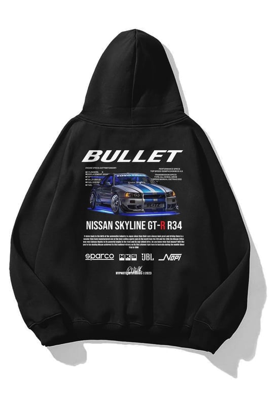 Unisex Suki Fast and Furious Sweatshirt Beyaz - Trendiz