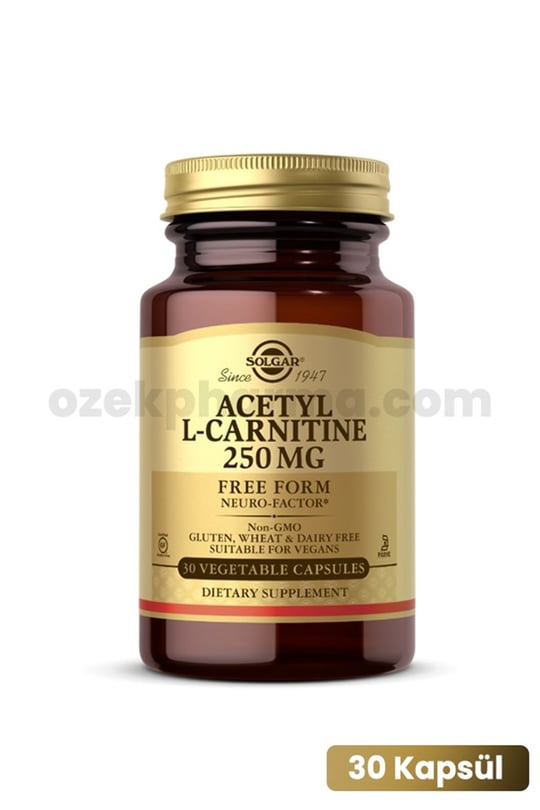 Solgar Acetyl L Carnitine 250 mg 30 Kapsül | ozekpharma.com