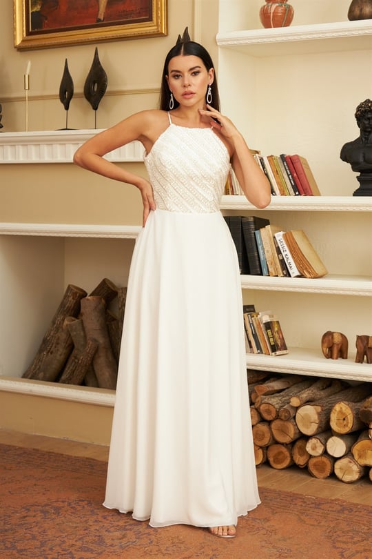 Nikah Elbiseleri - Beyaz Nikah Elbisesi 2024 - Carmen