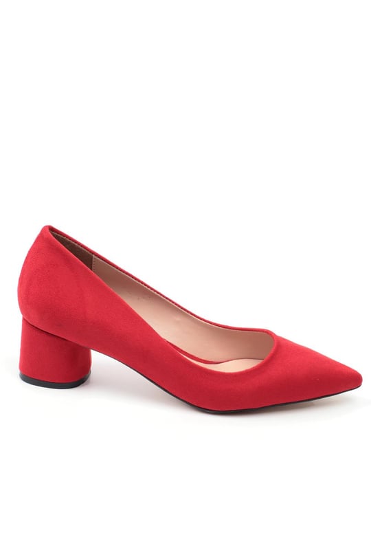Capone Tina Mid Heel Women Red Shoes caponeoutfitters