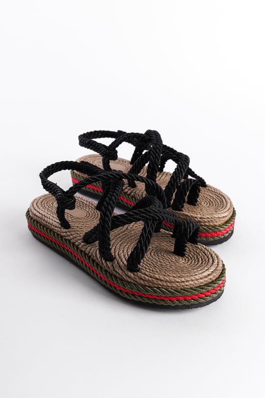 Capone Eden Wedge Heel Rope Woman Sandals