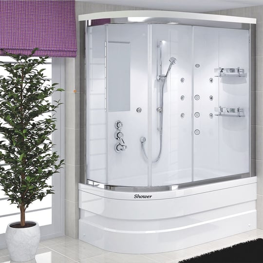 Shower 100x170 Dina Küvet Üstü Kompakt Duş Sistemi - Yapı Home