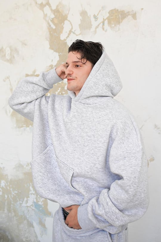 Gri Melanj Cozy Basic Oversize Sweatshirt