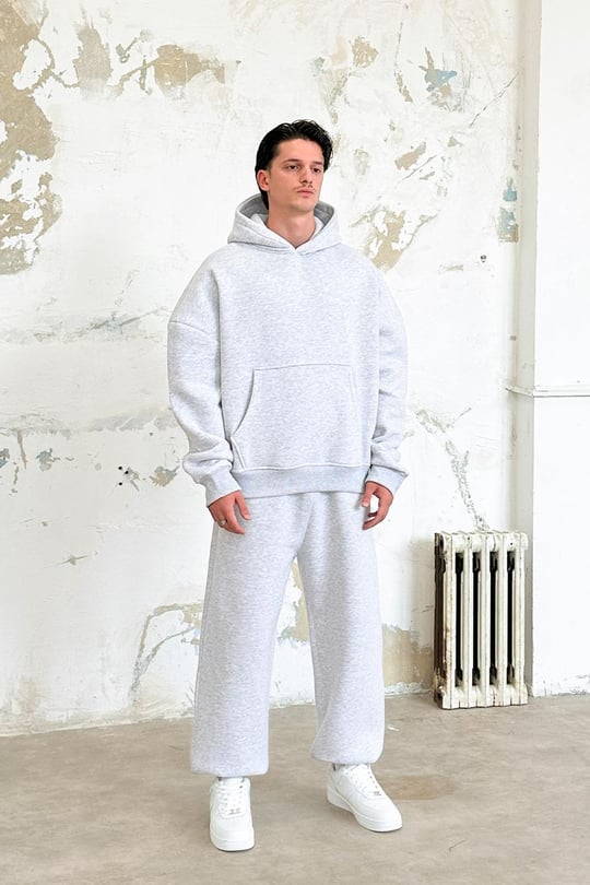 Gri Melanj Cozy Basic Oversize Sweatshirt